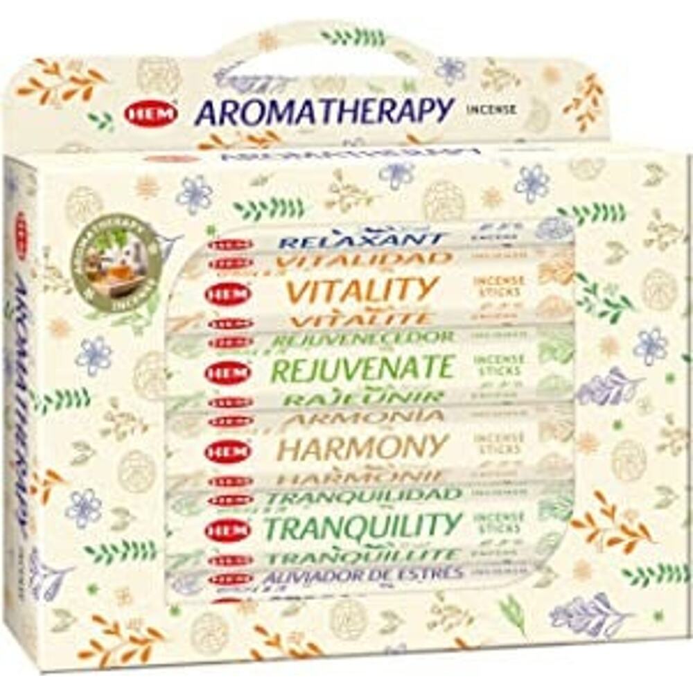 HEM Aromatherapy Gift Set for Cleansing & Meditation Incense Sticks - Pack of 62